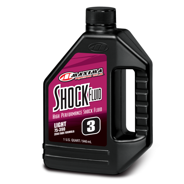 ACEITE PARA SUSPENSIONES TRASERAS DE MOTOS MINERAL LIGHT 3WT MAXIMA RACING SHOCK FLUID – LIGHT 3WT